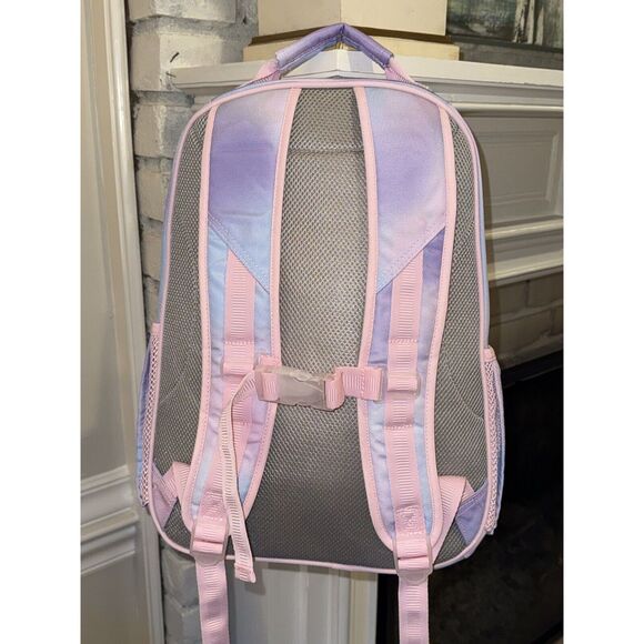 New Pottery Barn Mackenzie Iridescent Pink Purple HEARTS Backpack NO Monogram - Picture 7 of 7